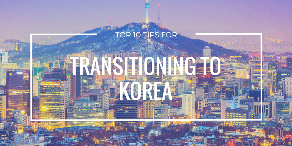 transition to life in korea